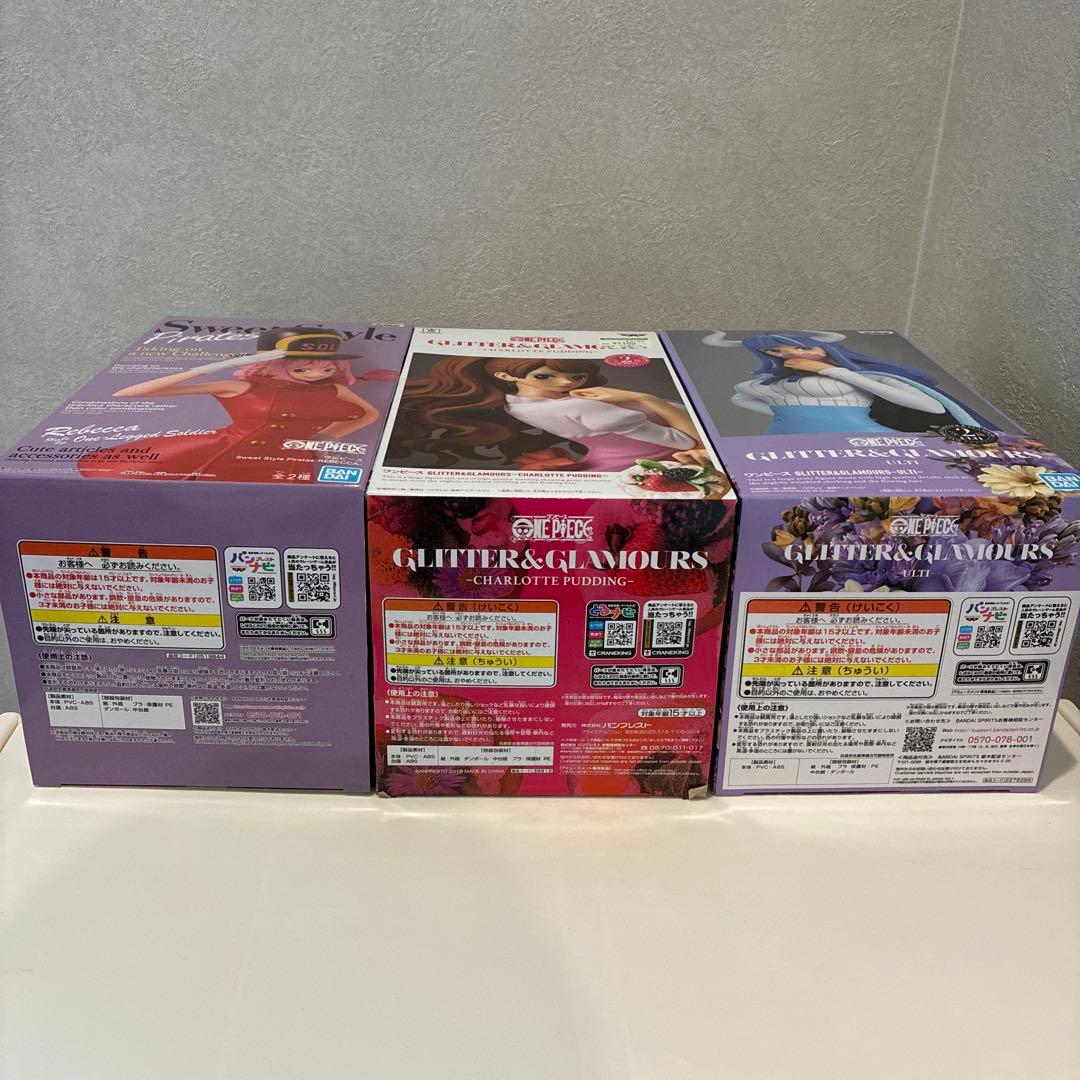 ワンピース フィギュア 3点セット(レベッカ、プリン、ウルティ)