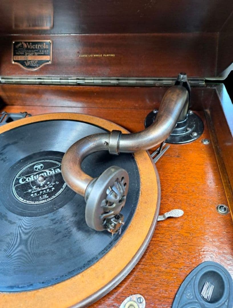 【美品/整備済】 Victor Victrola VV 1-90 蓄音機 完動品