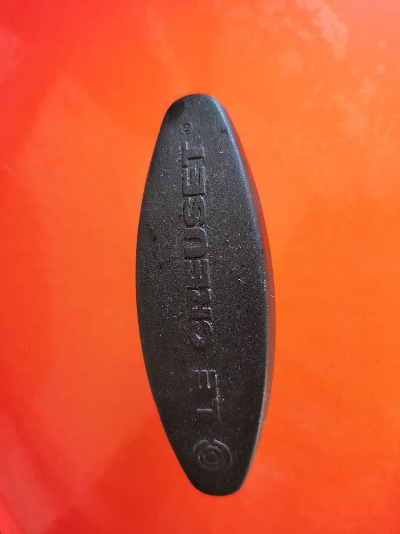 送料半額セール　LE CREUSET 両手鍋 オレンジ25センチ