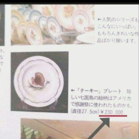 超美品スージークーパー「七面鳥(ターキー」ディナープレート」大皿２７cm