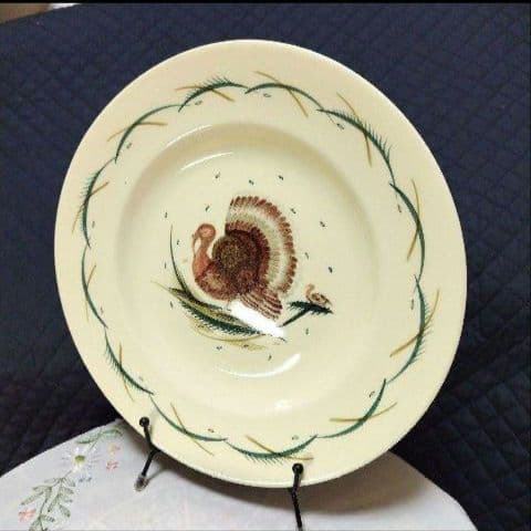 超美品スージークーパー「七面鳥(ターキー」ディナープレート」大皿２７cm