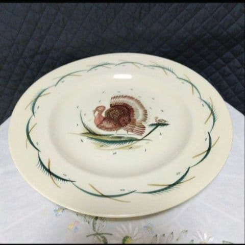 超美品スージークーパー「七面鳥(ターキー」ディナープレート」大皿２７cm
