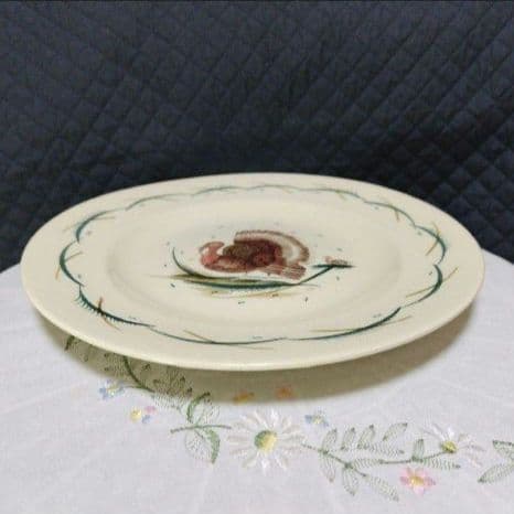 超美品スージークーパー「七面鳥(ターキー」ディナープレート」大皿２７cm