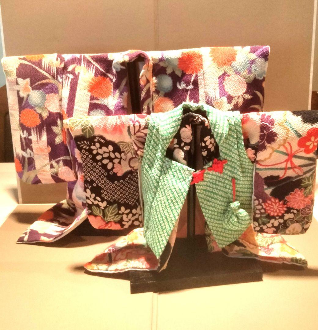 高級雛人形親王飾　スキヨ人形平飾り　飾り着物　雛の吊るし飾り　　柴田家千代