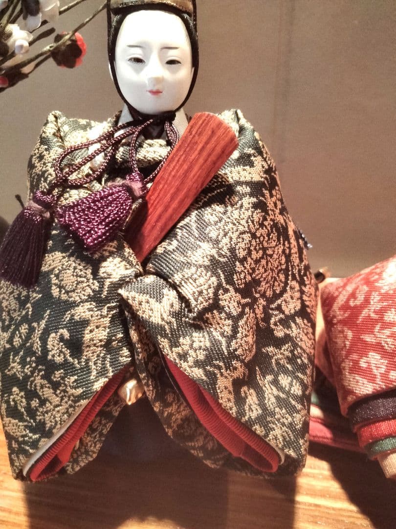 高級雛人形親王飾　スキヨ人形平飾り　飾り着物　雛の吊るし飾り　　柴田家千代