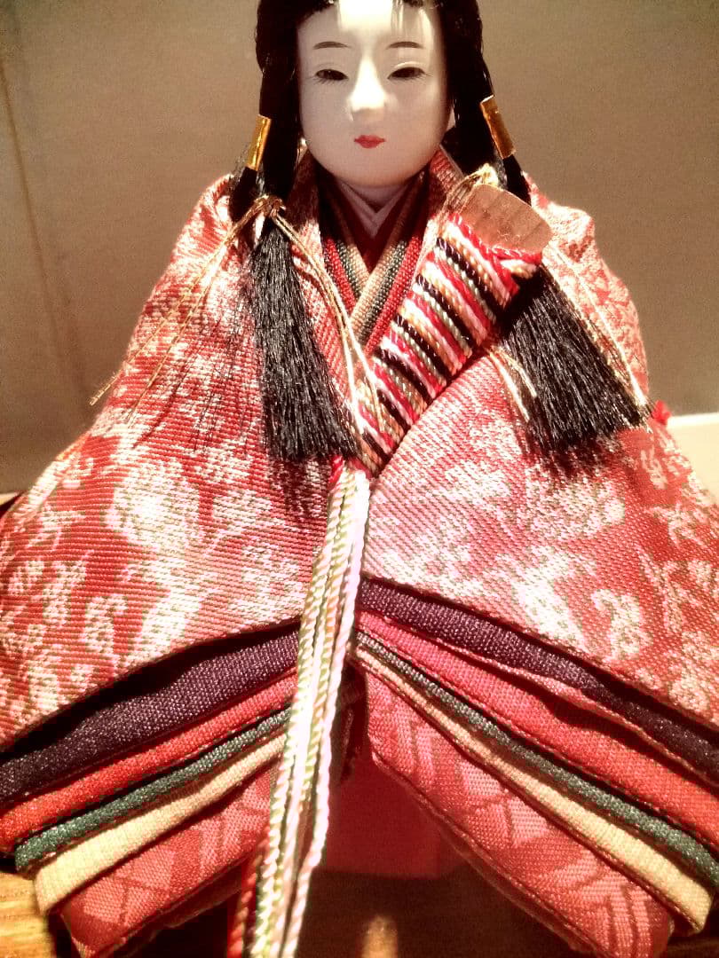 高級雛人形親王飾　スキヨ人形平飾り　飾り着物　雛の吊るし飾り　　柴田家千代