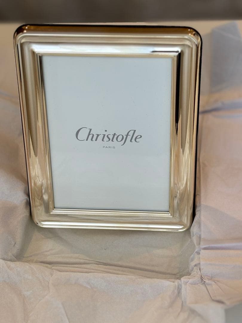 Christofle フォトフレーム 箱付き シルバーカラー クリストフ