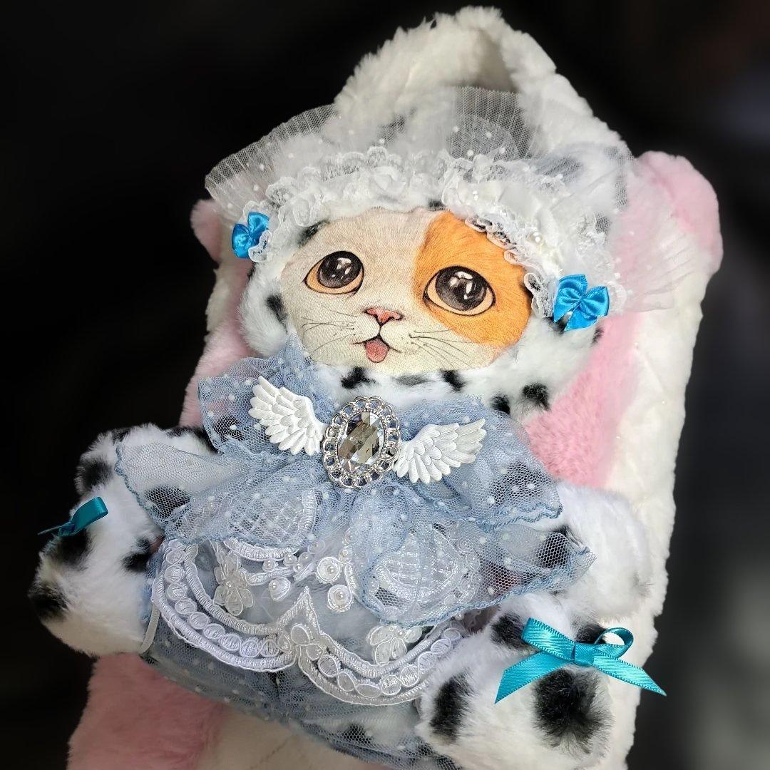 ゆ*ら様 コヤンイサムチョン♥️バレンタイン　デカニャンコ　ピンクファーホワイト