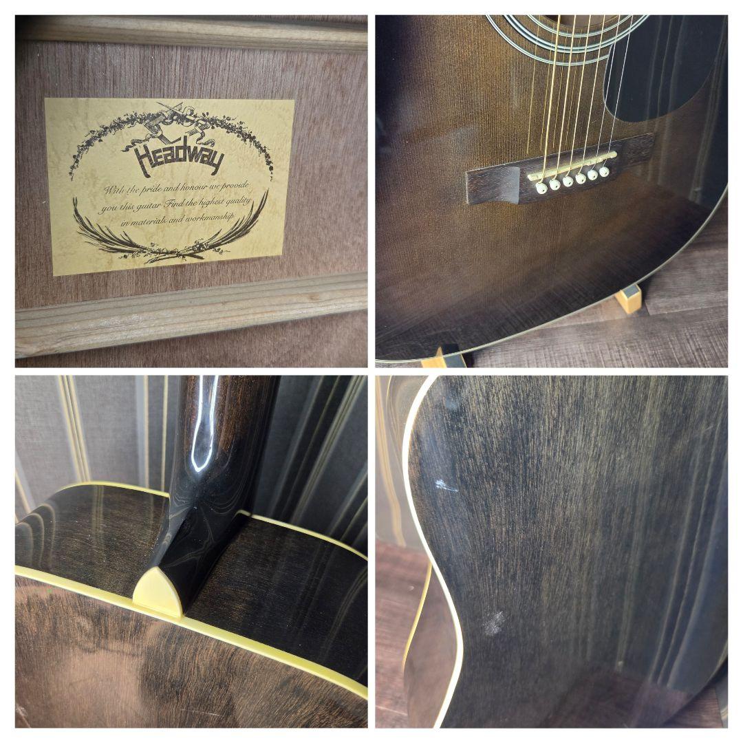 Headway ヘッドウェイ アコースティックギター ブラック　黒　アコギ