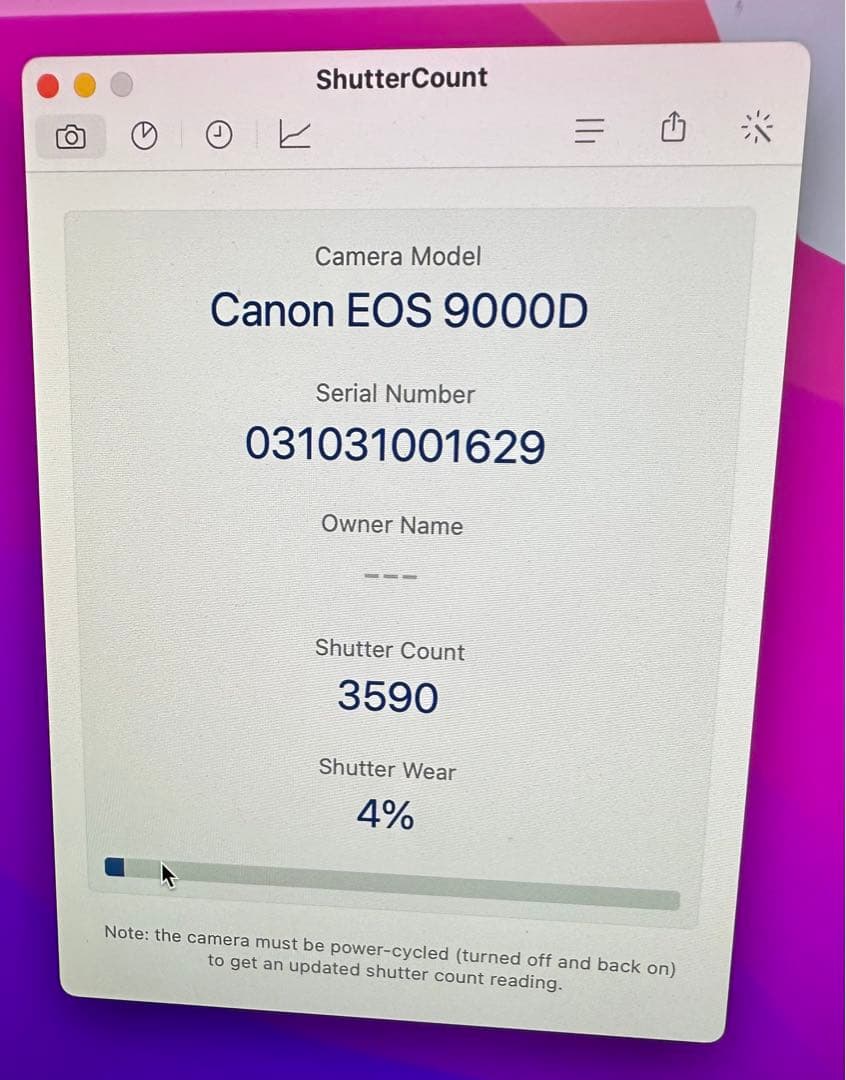 ショット数3,600枚！Canon EOS 9000D レンズキット