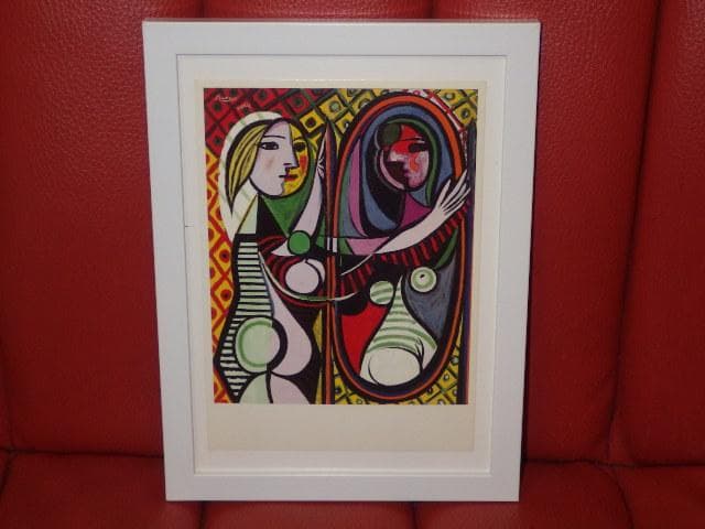 90’S★パブロ・ピカソ★鏡の前の少女★壁掛け★ビンテージ★アート★