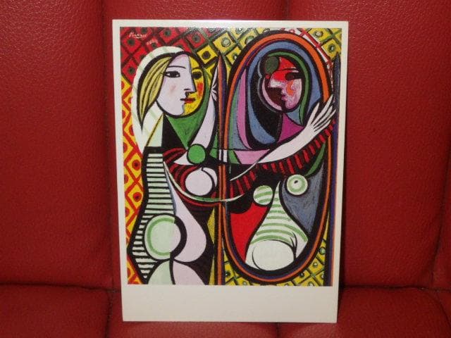 90’S★パブロ・ピカソ★鏡の前の少女★壁掛け★ビンテージ★アート★