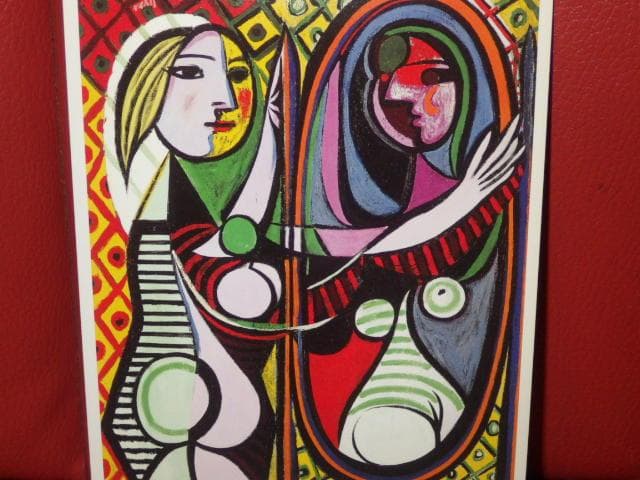 90’S★パブロ・ピカソ★鏡の前の少女★壁掛け★ビンテージ★アート★