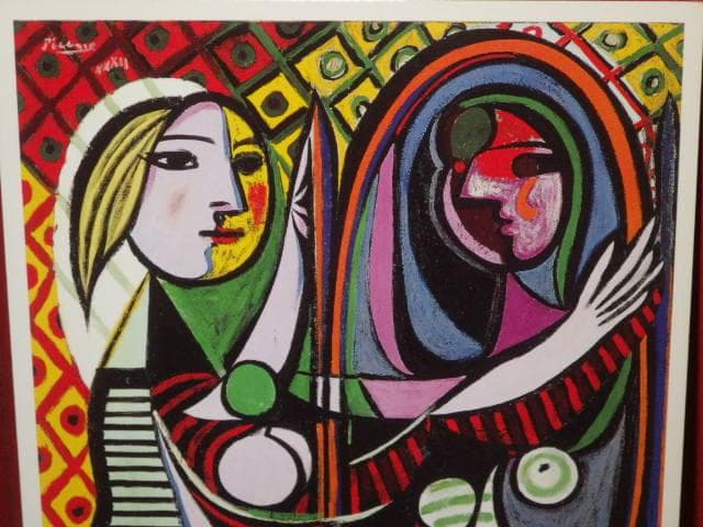 90’S★パブロ・ピカソ★鏡の前の少女★壁掛け★ビンテージ★アート★