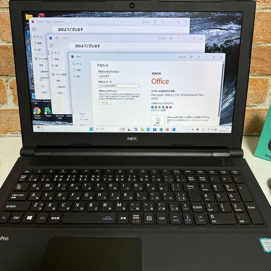 美品　NEC VersaProノート PC Webカメラ　SSD Win11