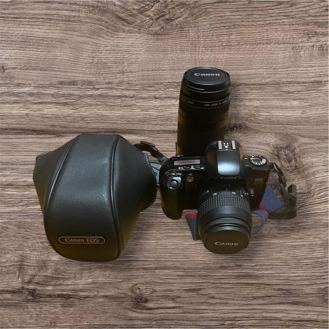 Canon EOS フィルム一眼レフカメラ 望遠レンズ・ケース・説明書付き