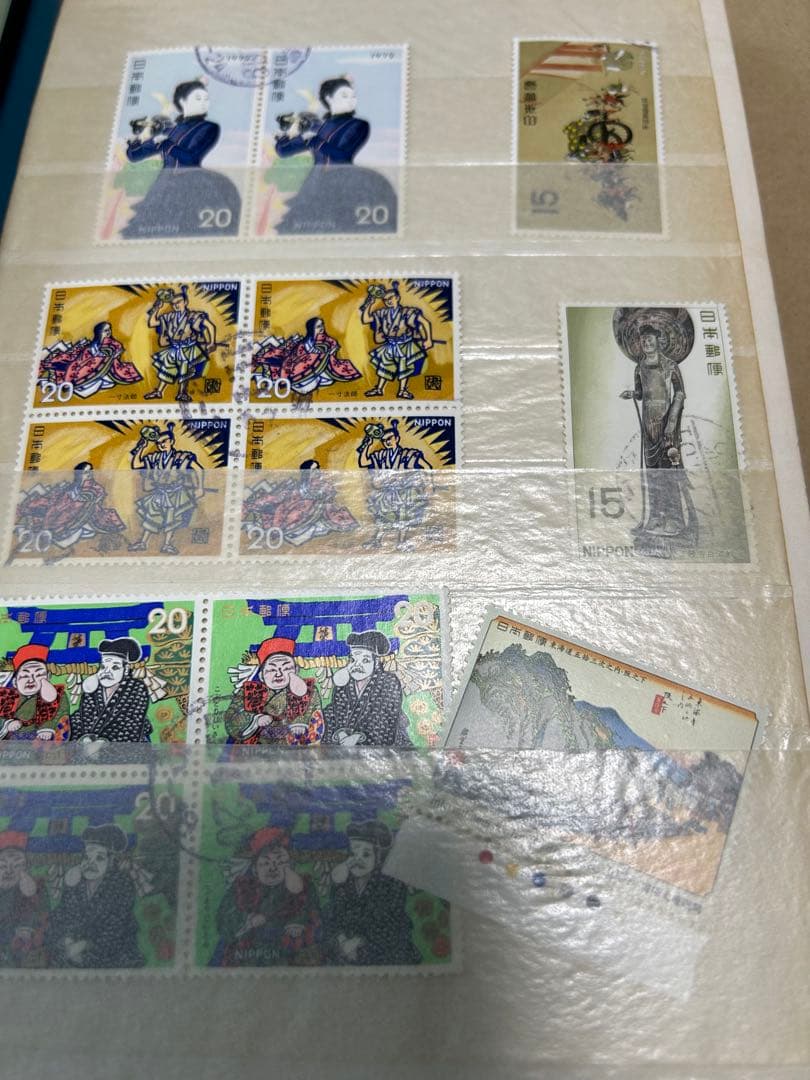 user_8ce8f6f３　参考品使用済み切手各種　初日印みほん字入り