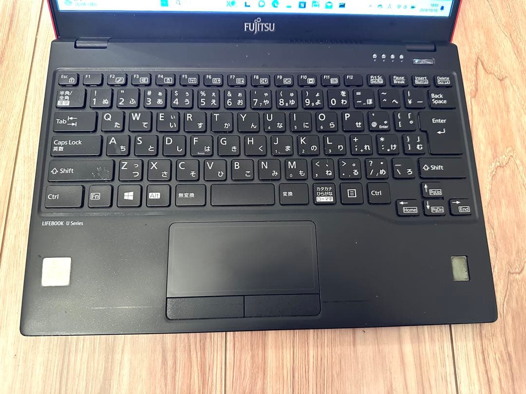 軽量777g Win11/office21付 赤LIFEBOOK U939/A