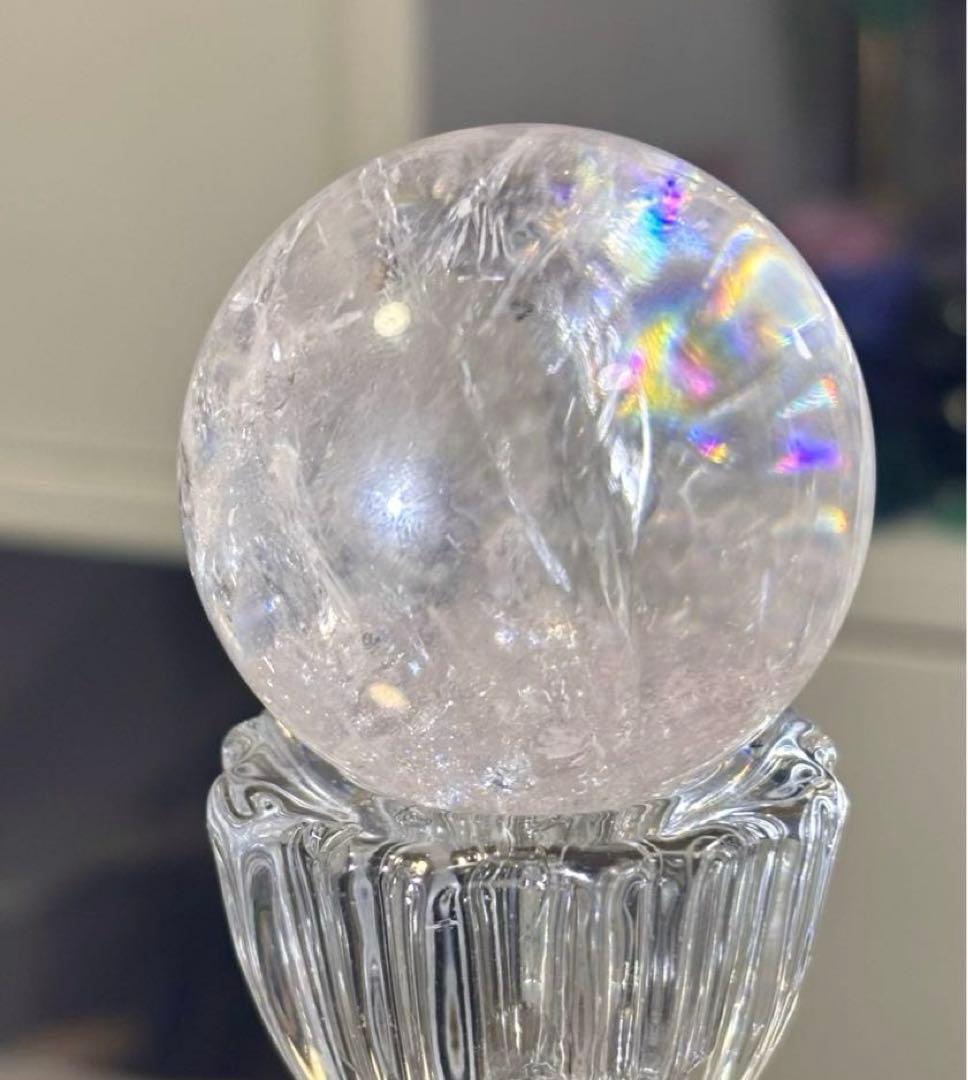 高品質　ピンククォーツ　ピンクアゼツライト　スフィア　ピンクファイアークォーツ