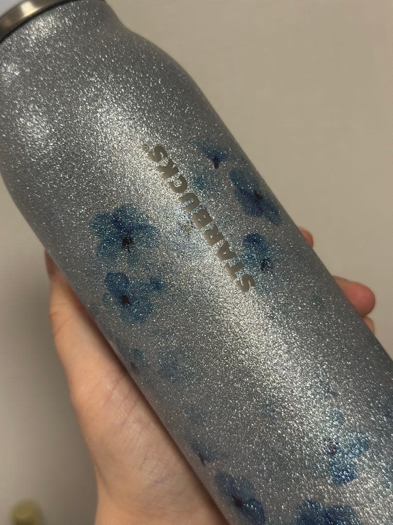 【SAKURA2026】ステンレスボトルグリッター エアリーブルー444ml