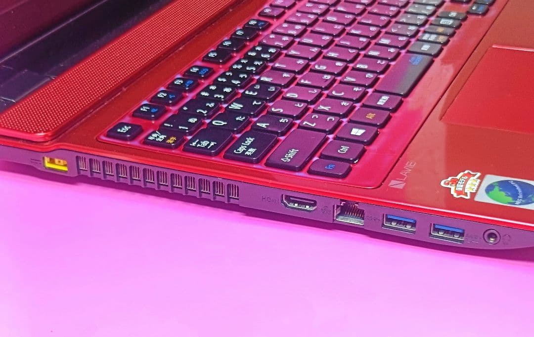 【お買い得】超大容量1TB‼️i5✨8GB✨ブルーレイ✨タッチ✨赤ノートパソコン