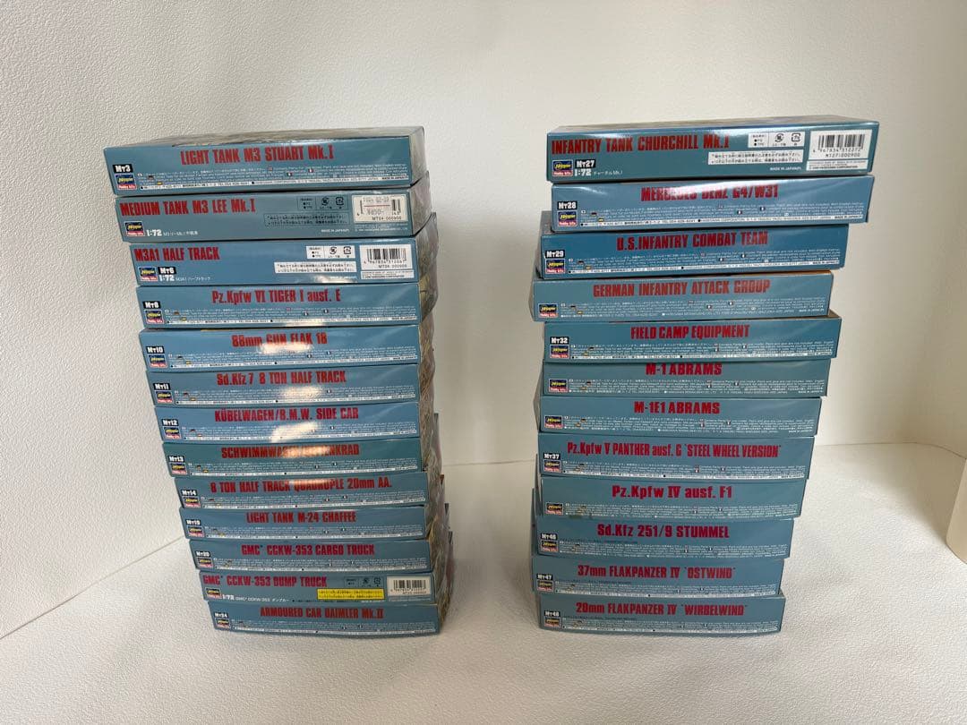 ハセガワ1/72 スケール軍用モデルキット 25個セット