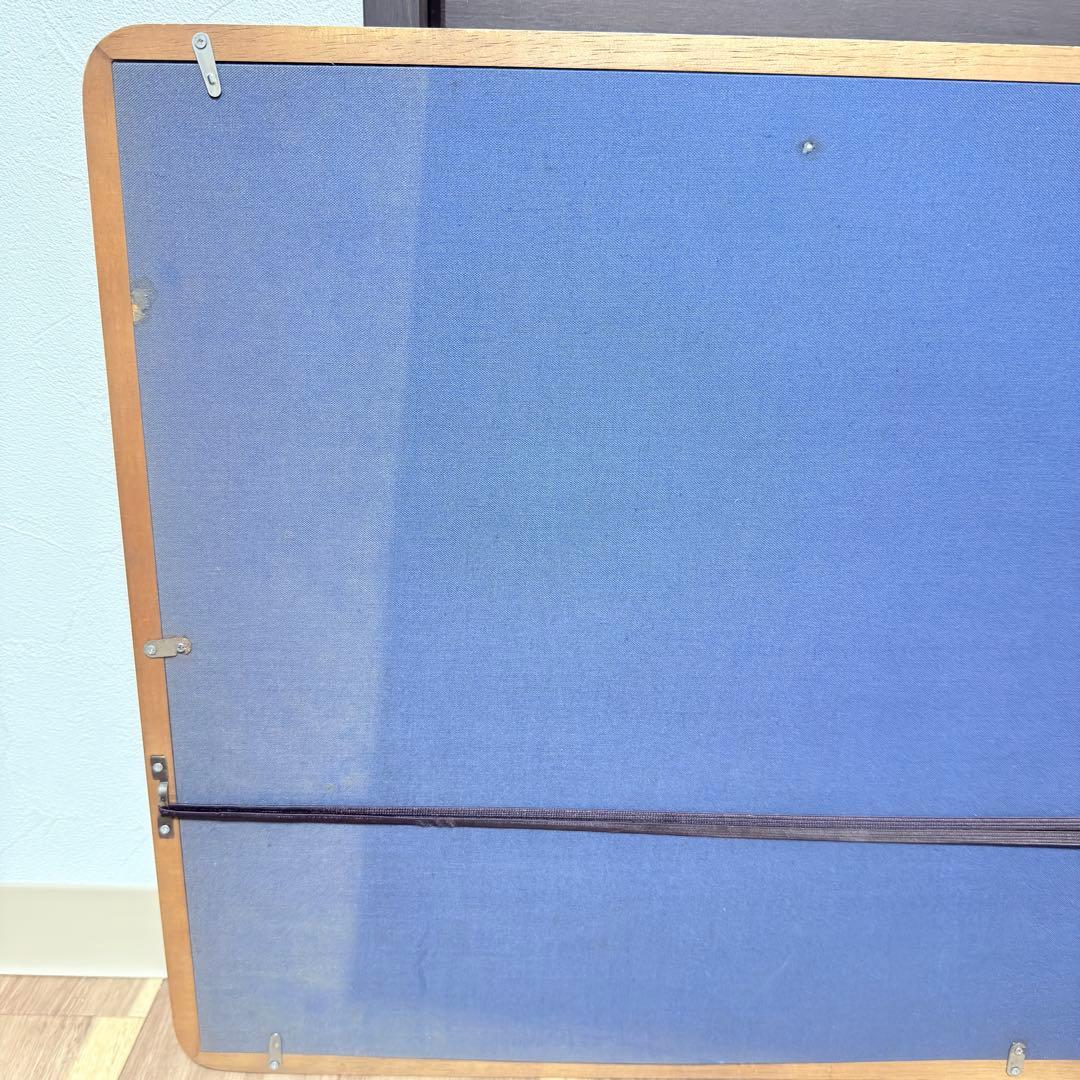 大型 水墨画 松図 肉筆 額装 日本画 横長 アート アンティーク 骨董 古美術