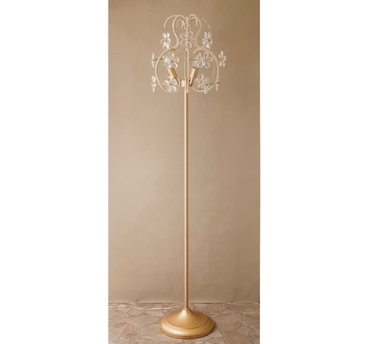 【置照明】クリスタル　フロアランプ［ALMA F3D（3灯）］【同梱不可】