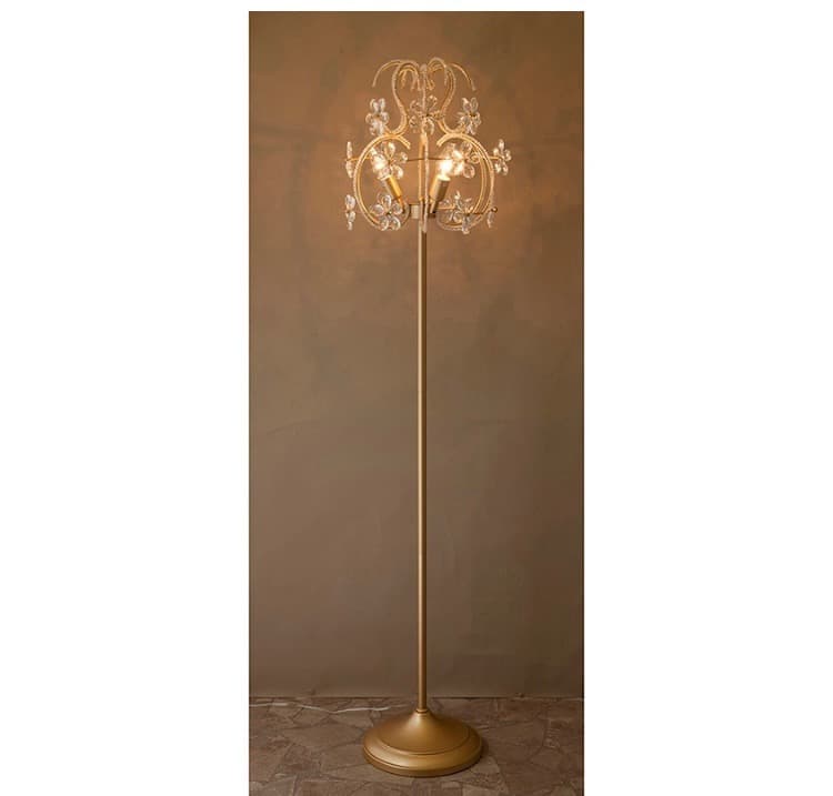 【置照明】クリスタル　フロアランプ［ALMA F3D（3灯）］【同梱不可】