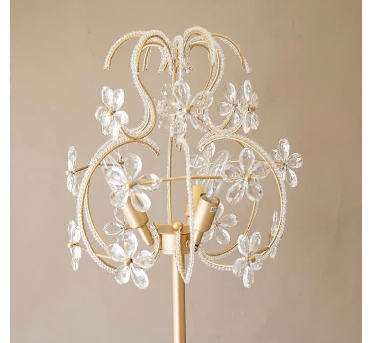 【置照明】クリスタル　フロアランプ［ALMA F3D（3灯）］【同梱不可】