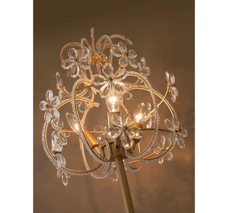 【置照明】クリスタル　フロアランプ［ALMA F3D（3灯）］【同梱不可】