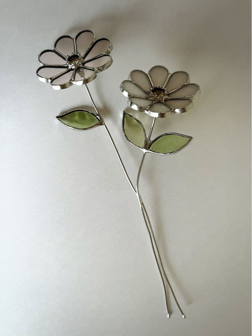 mimibaton ステンドグラスの小さな一輪挿し（ステンドグラスフラワー付き）