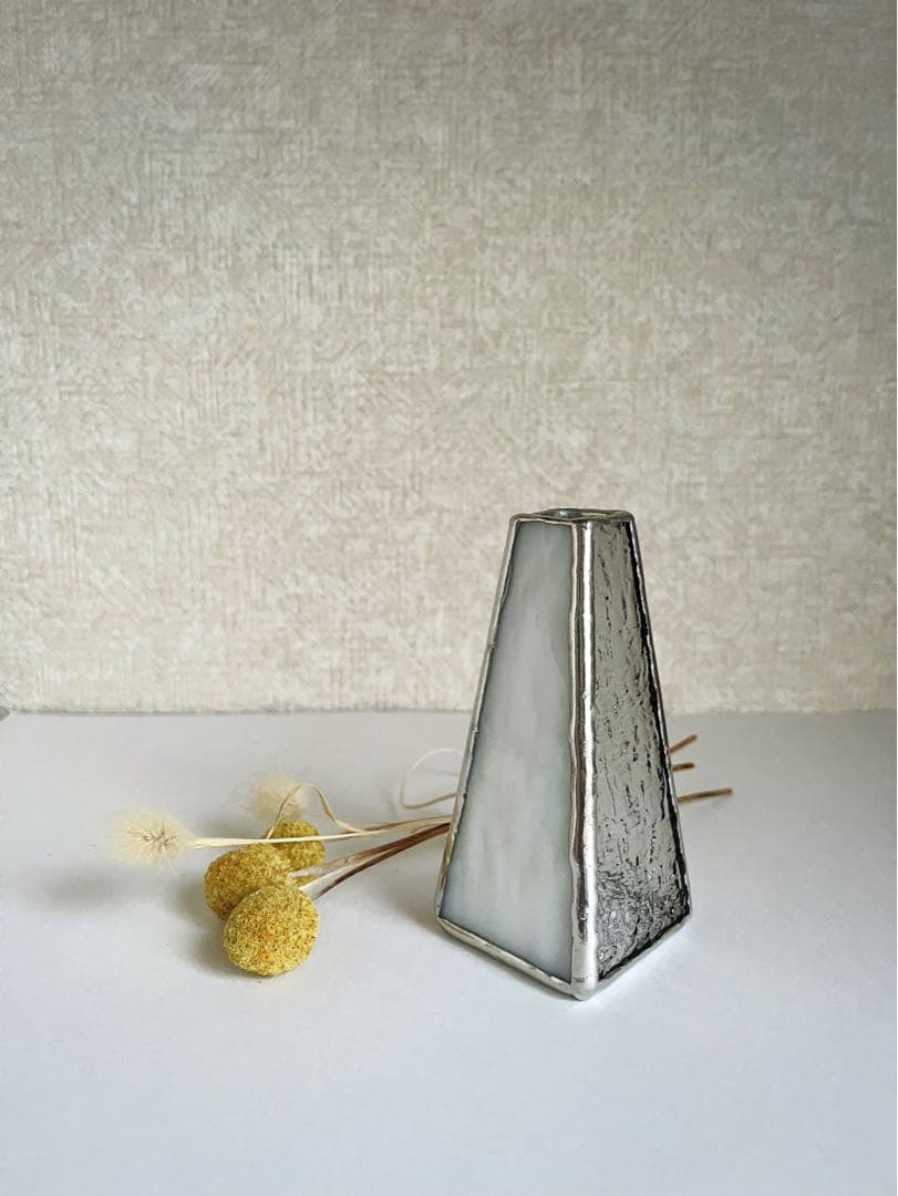 mimibaton ステンドグラスの小さな一輪挿し（ステンドグラスフラワー付き）