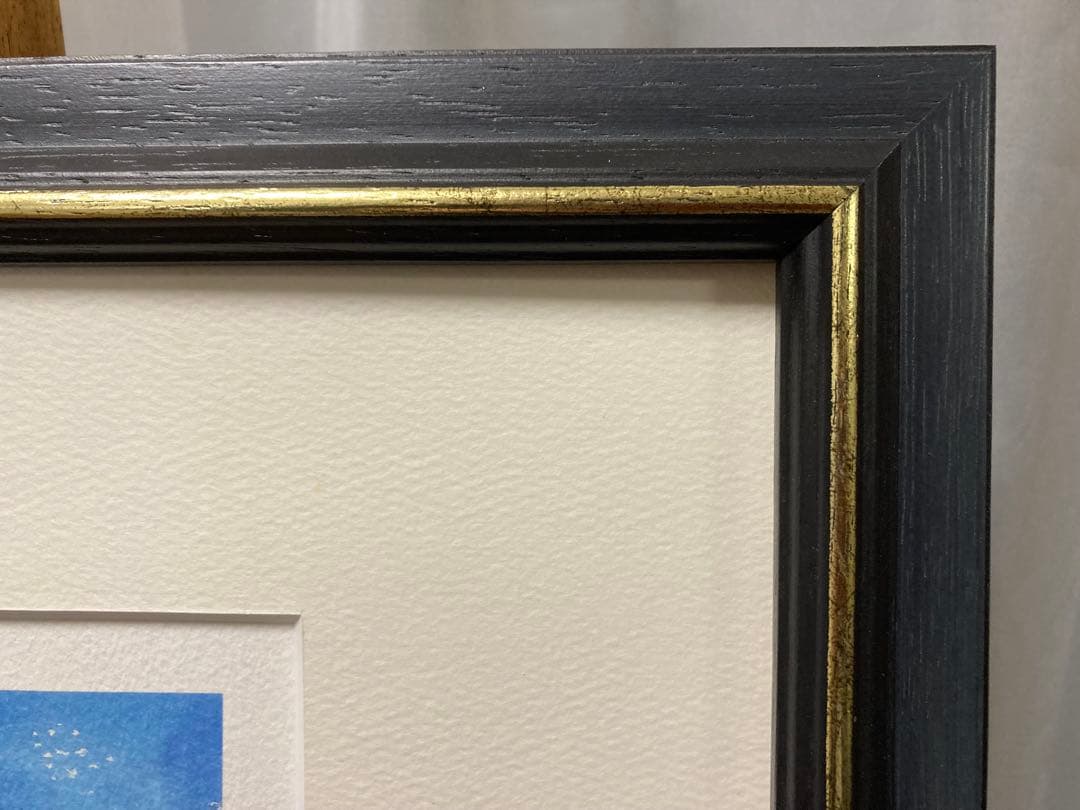 俳優 榎木孝明 リトグラフ 版画「紺碧の空に（フォロローマノ）」 サイン 新額装