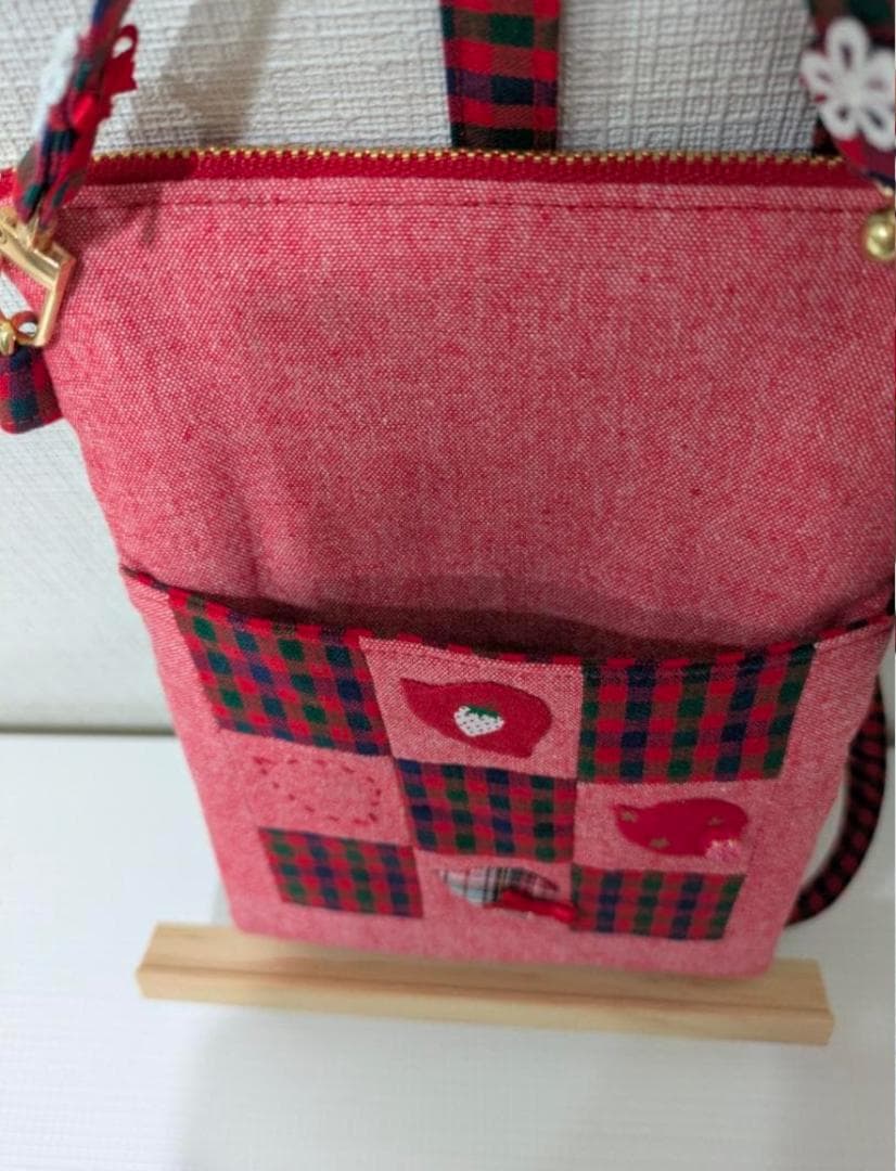 ハンドメイド品　キラキラお帽子スーちゃんポシェット&保冷ペットボトルケース