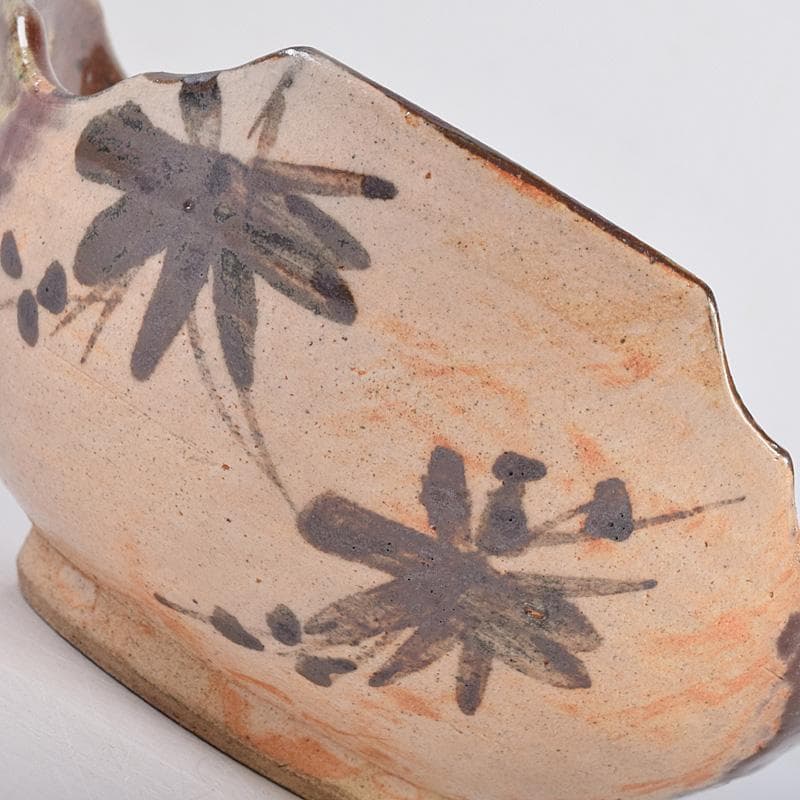 和食器　瀬戸織部　鳴海織部　加藤作助作　割山椒向付　五客　時代箱付　VR9005