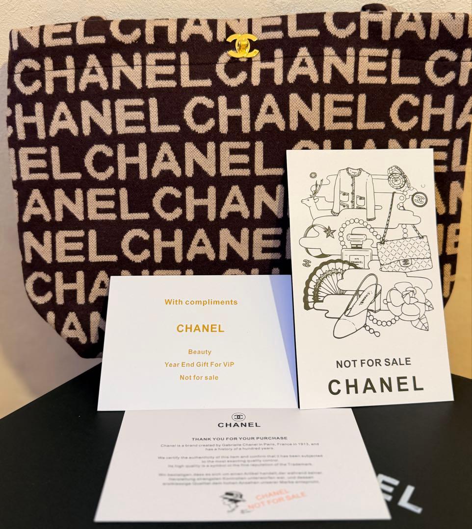 シャネル ロゴトートバッグ ノベルティロゴバッグ ヘアシュシュおまけ付き