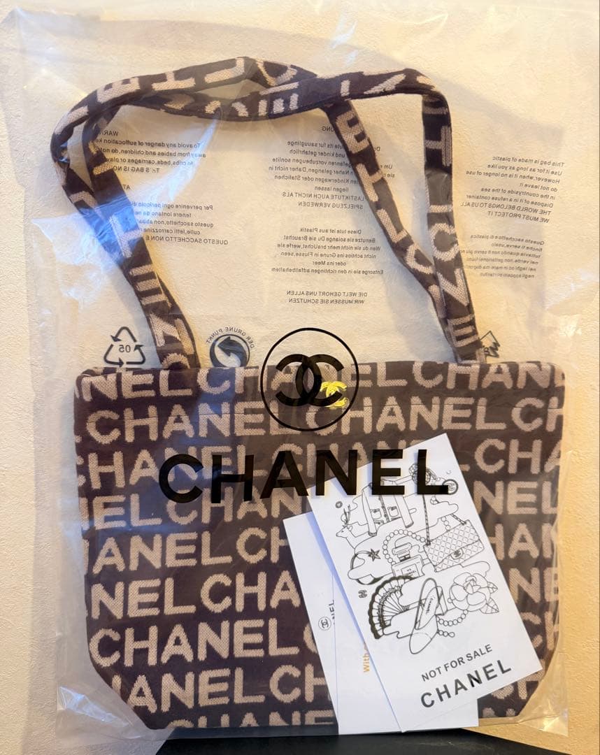 シャネル ロゴトートバッグ ノベルティロゴバッグ ヘアシュシュおまけ付き