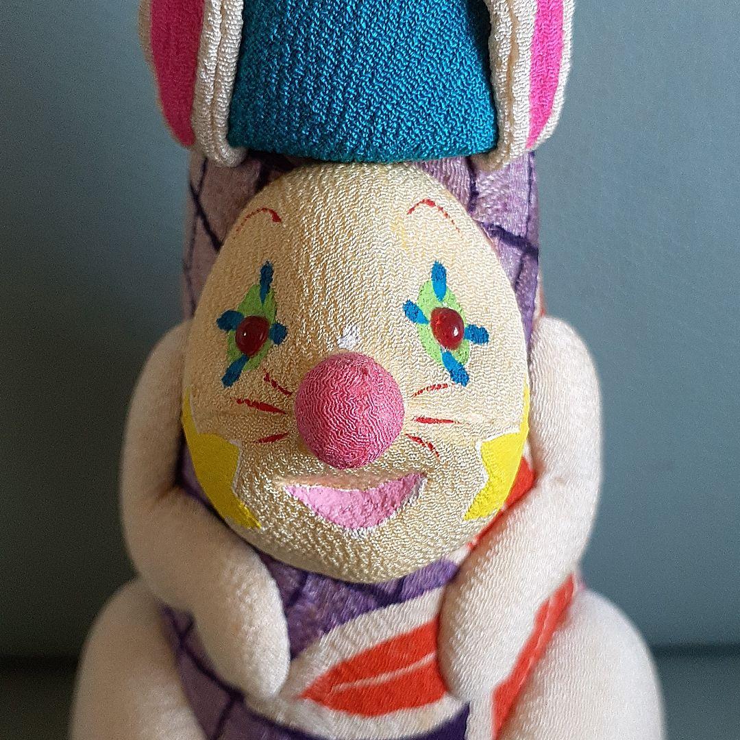 黒竹（京都）ピエロの人形（古布）