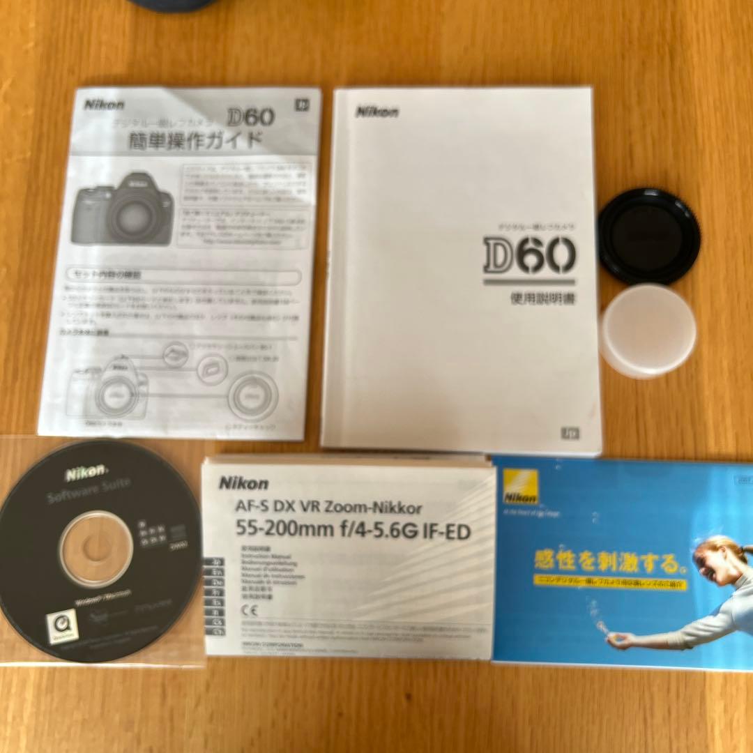 Nikon D60 デジタル一眼レフカメラ 望遠レンズ カメラバッグセット