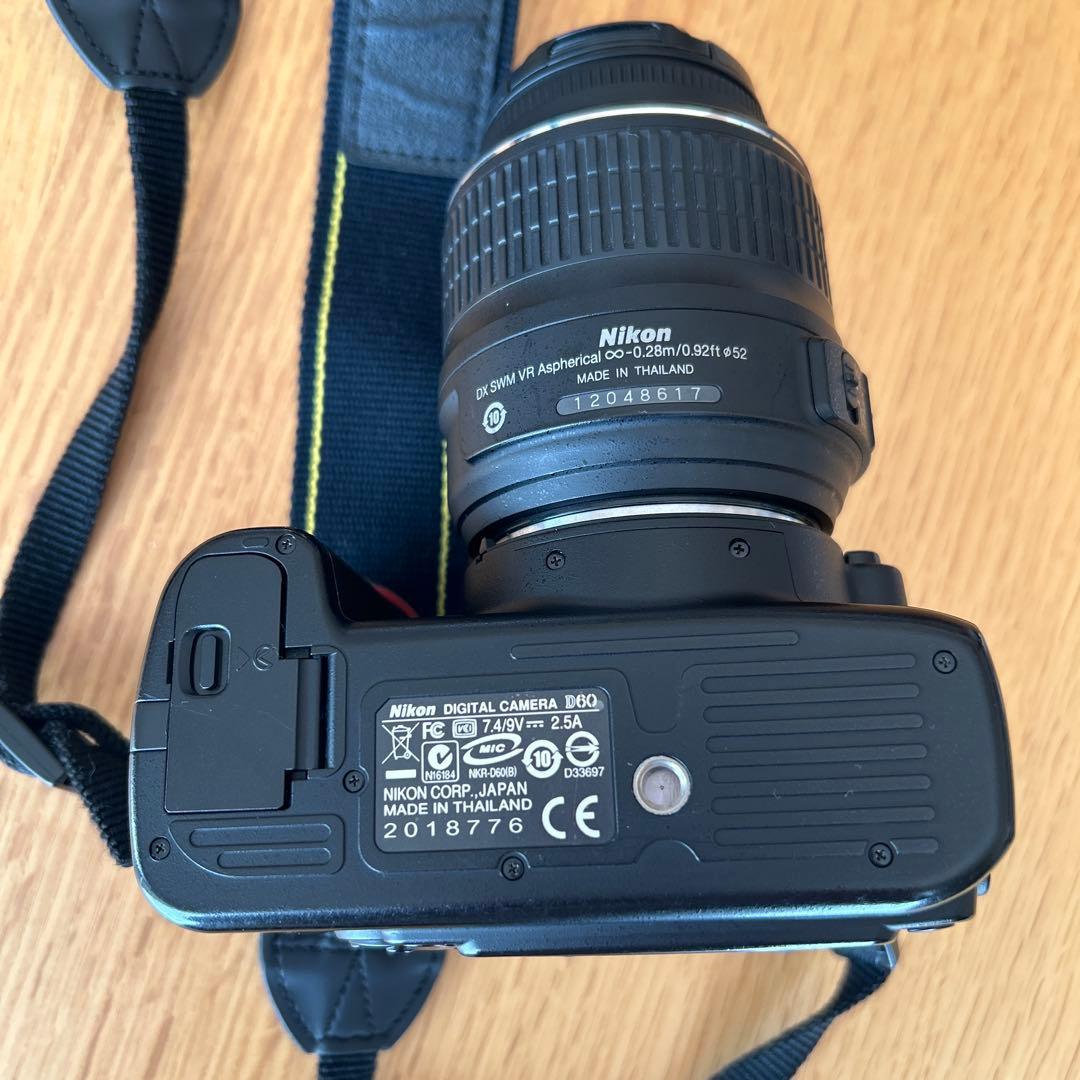 Nikon D60 デジタル一眼レフカメラ 望遠レンズ カメラバッグセット