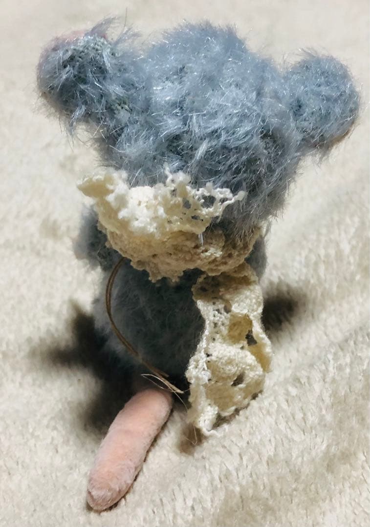 hacodeco様　ねずみ　水色ねずみ　作家　ぬいぐるみ