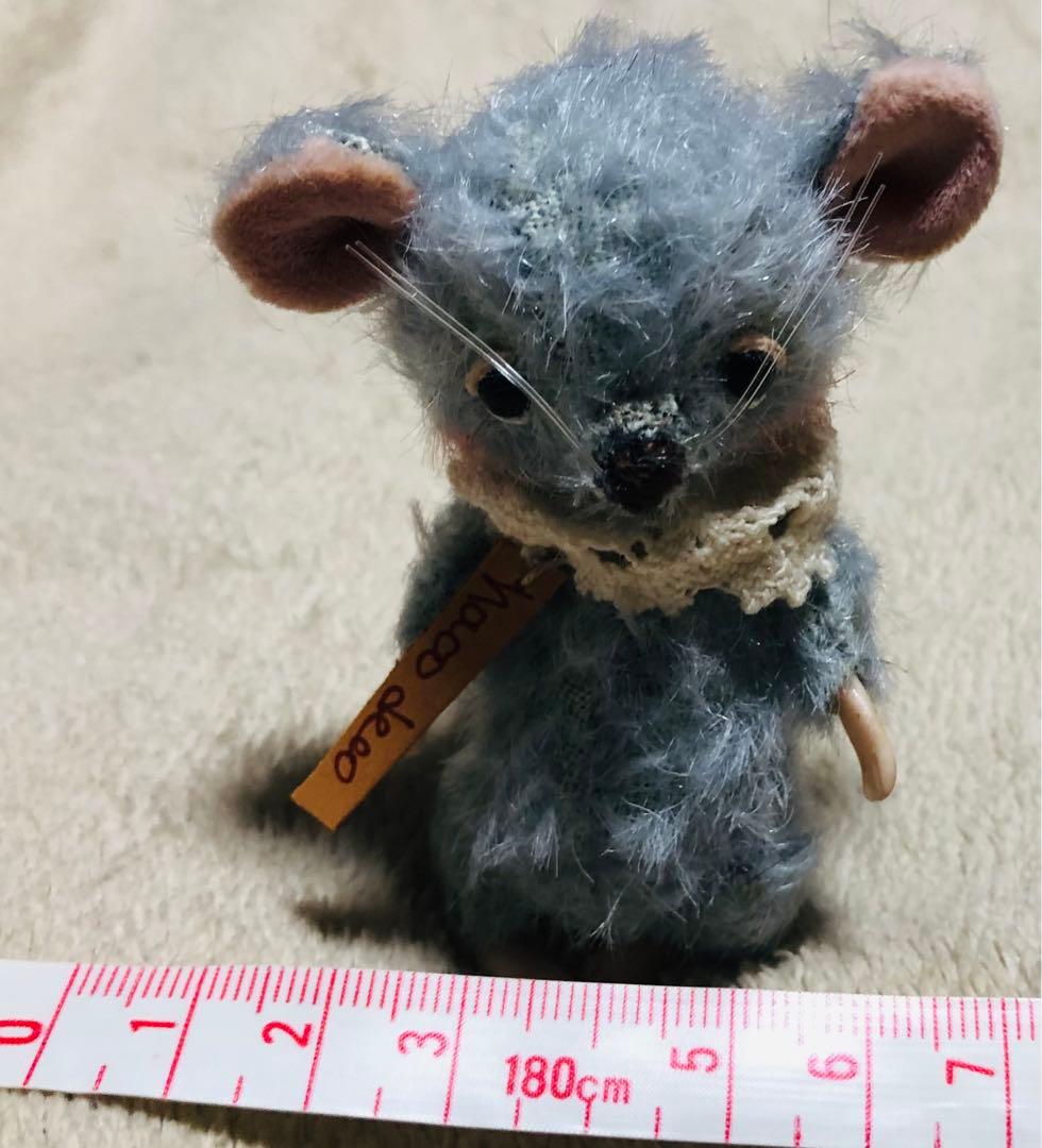 hacodeco様　ねずみ　水色ねずみ　作家　ぬいぐるみ