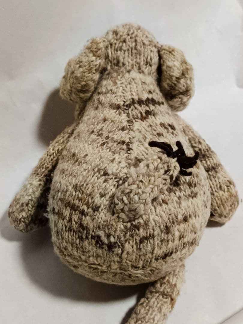 kenana knittrsウールのあみぐるみお猿さんと象さん