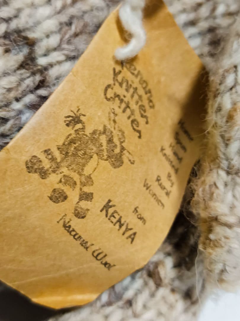 kenana knittrsウールのあみぐるみお猿さんと象さん