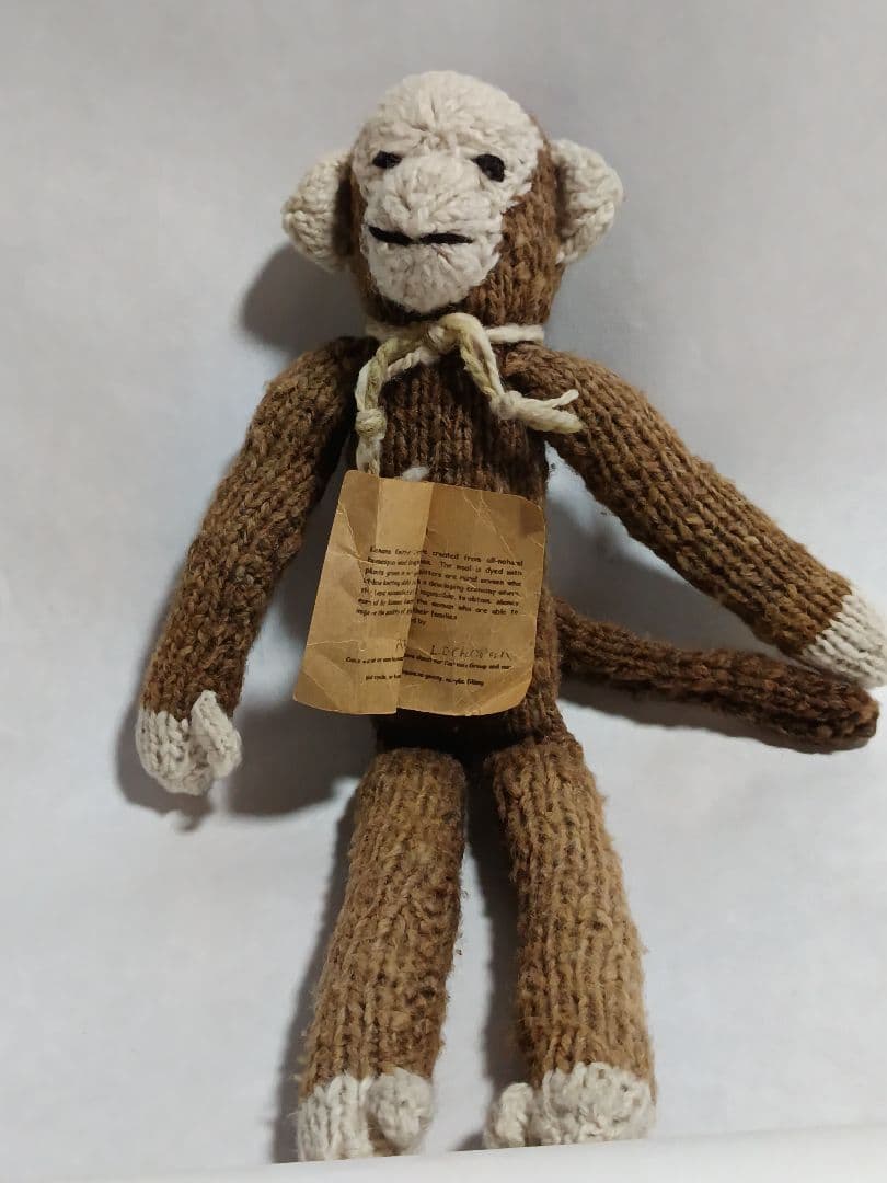 kenana knittrsウールのあみぐるみお猿さんと象さん
