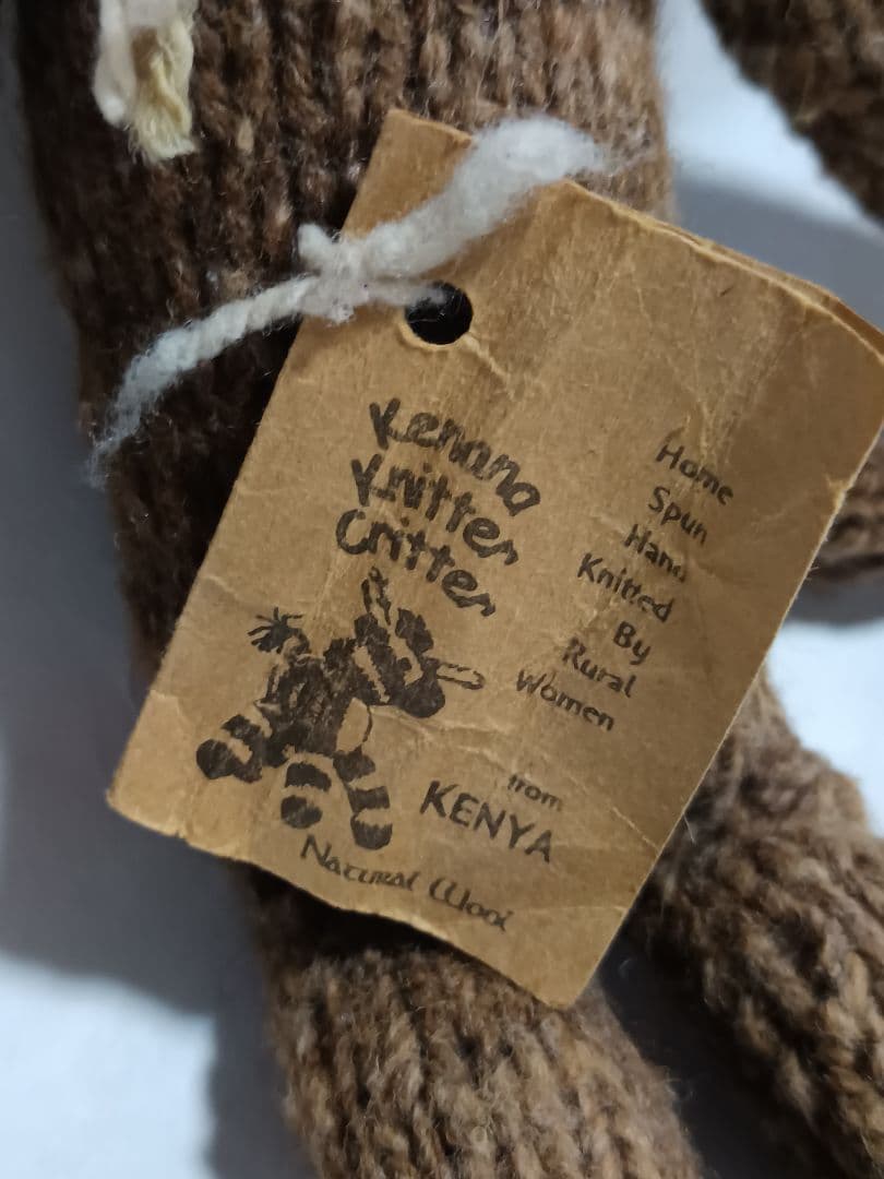 kenana knittrsウールのあみぐるみお猿さんと象さん