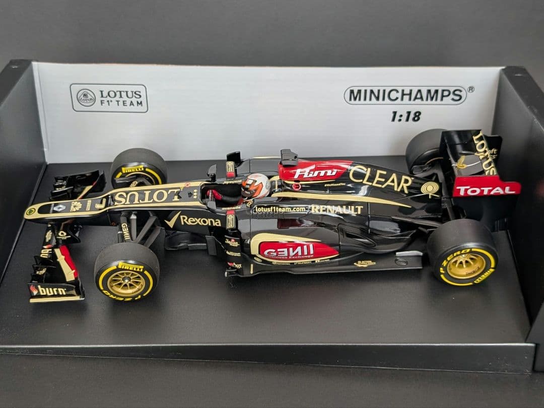 ミニチャンプス 1/18 ロータス ルノー E21 2013 K.ライコネン