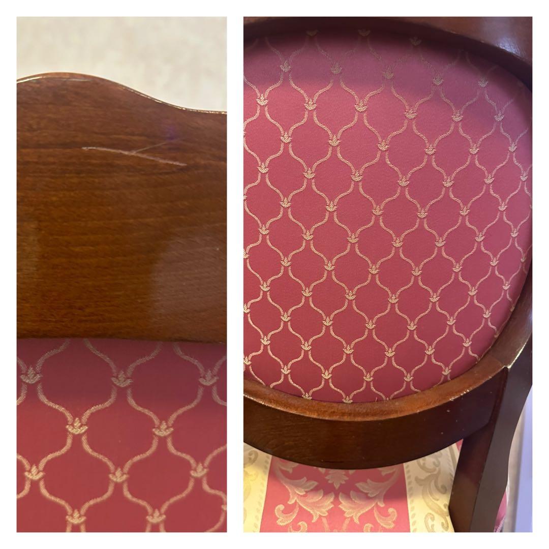 イタリア家具 椅子 ロココ　イタリアンスツール ヨーロピアン　猫脚 中古 1脚