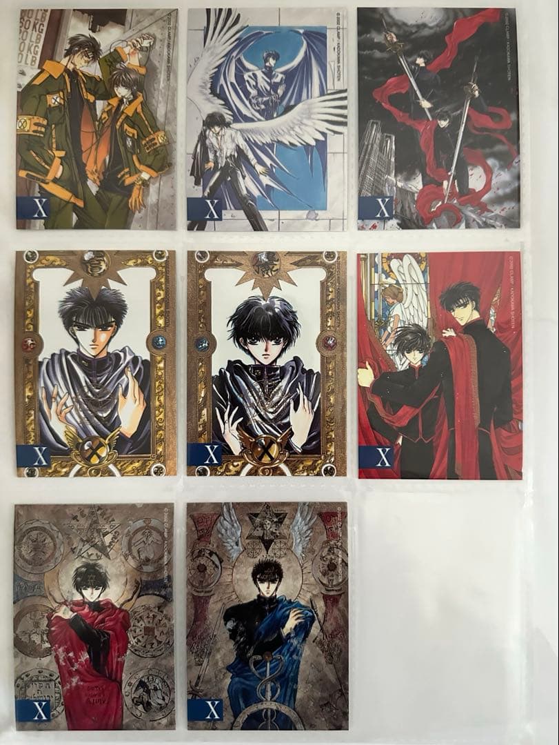 CLAMP X トレカ　まとめ売り80枚　カードホルダー付き